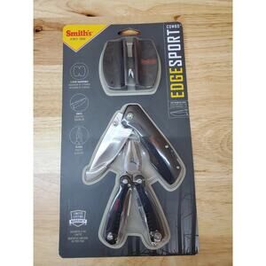 Smith's EdgeSport 3-Piece Combo Kit Folding Knife With Pliers, Sharpener - 51230